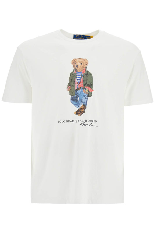 Classic Fit Polo Bear T-shirt  - White