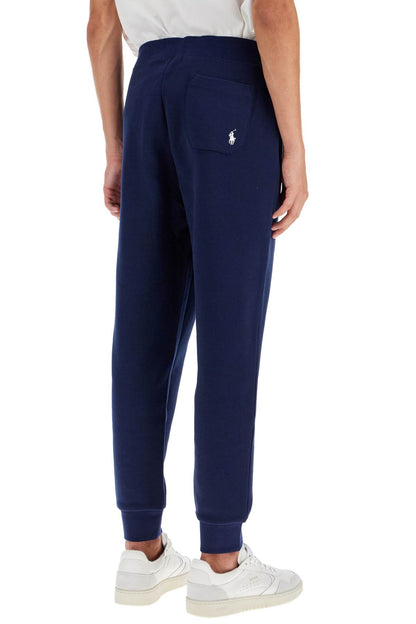 Embroidered Joggers  - Blue