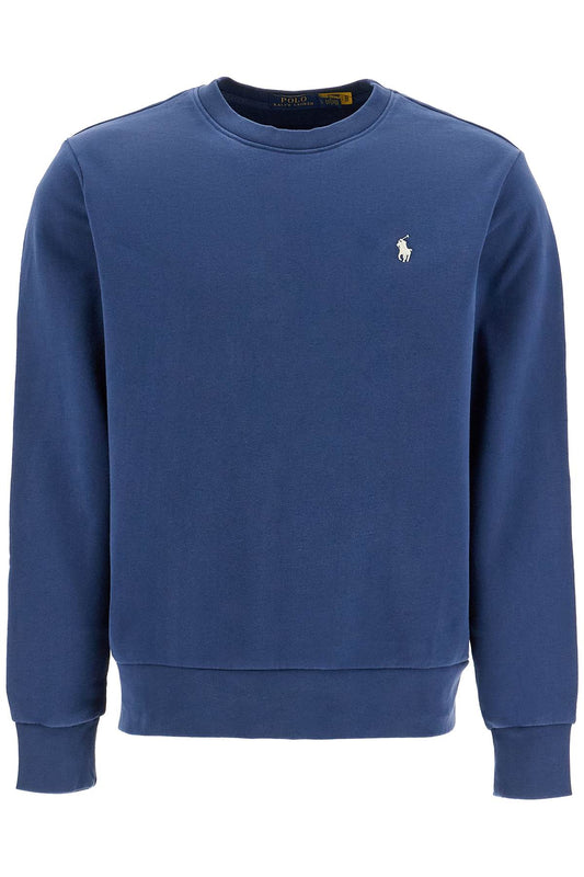 Logo Crewneck Sweatshirt  - Blue