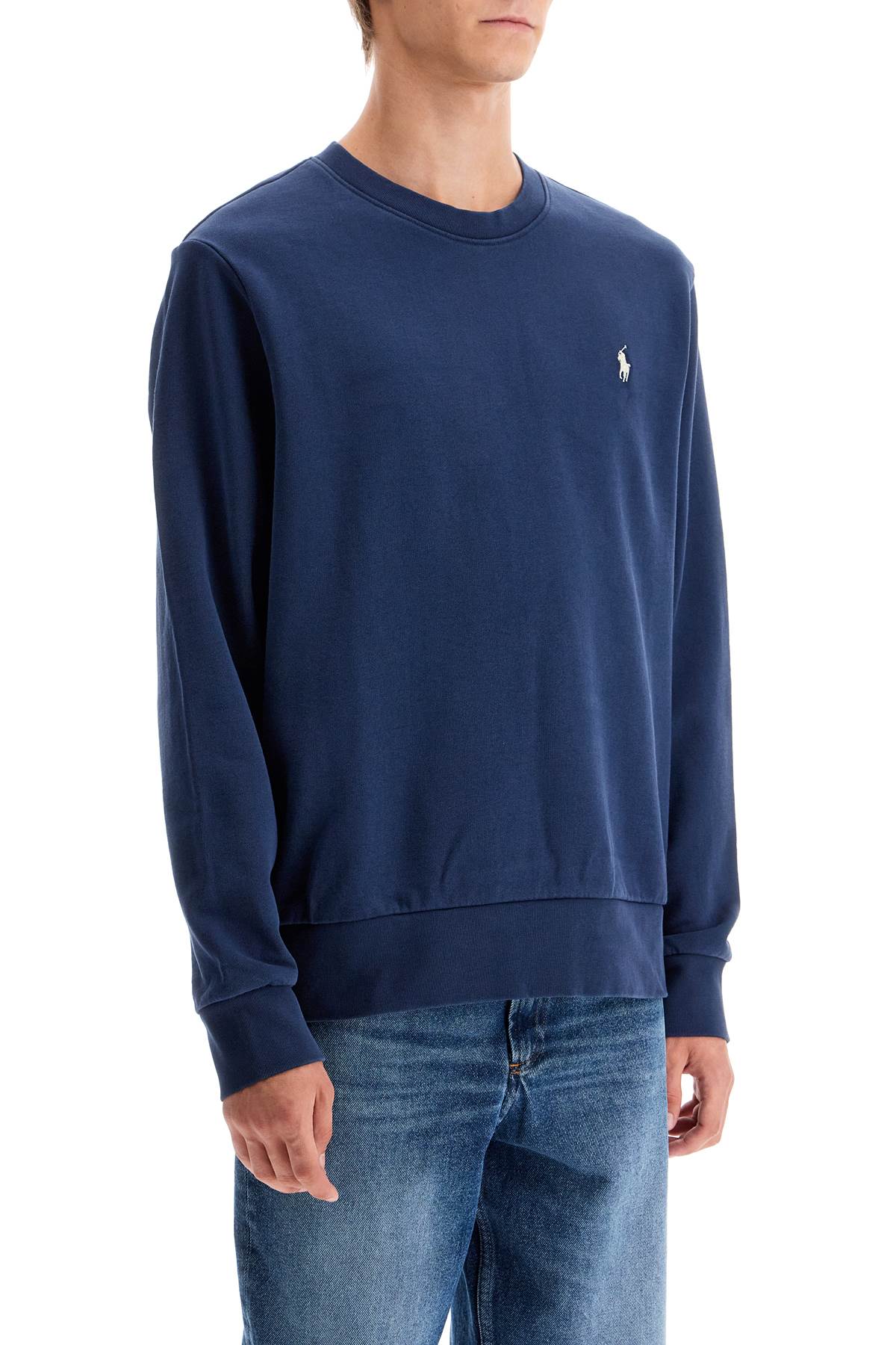 Logo Crewneck Sweatshirt  - Blue