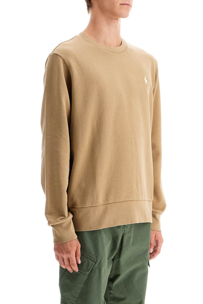 Logo Crewneck Sweatshirt  - Beige