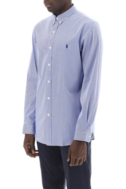 Striped Slim Fit Shirt  - White