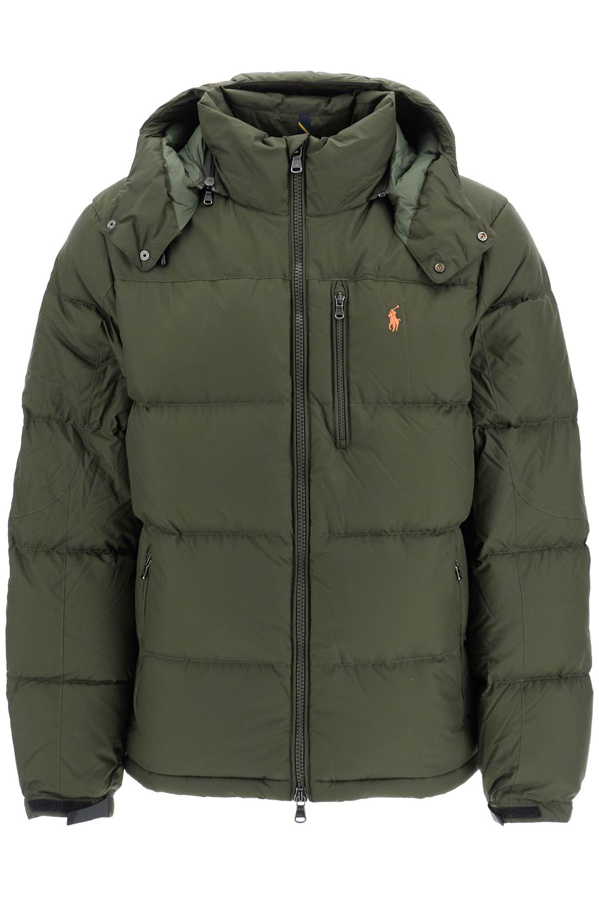 Ripstop Down Jacket With Hood  - Green