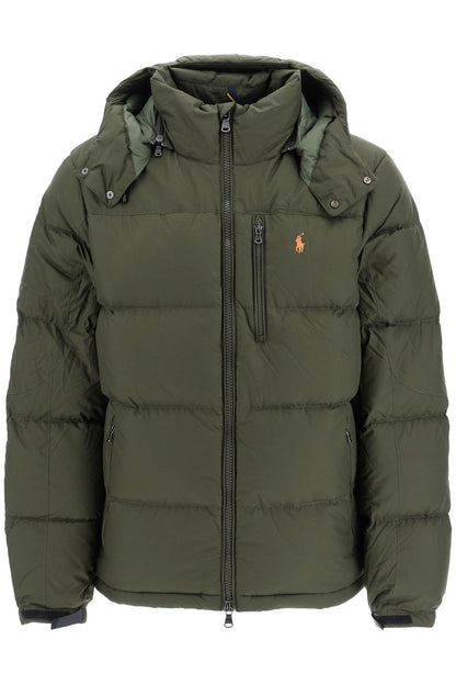 Ripstop Down Jacket With Hood  - Green