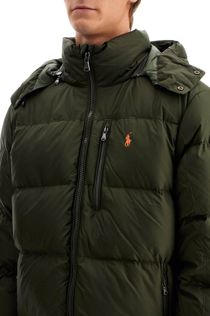 Ripstop Down Jacket With Hood  - Green