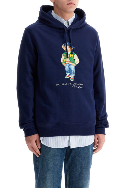 Polo Bear Hooded Sweatshirt  - Blue