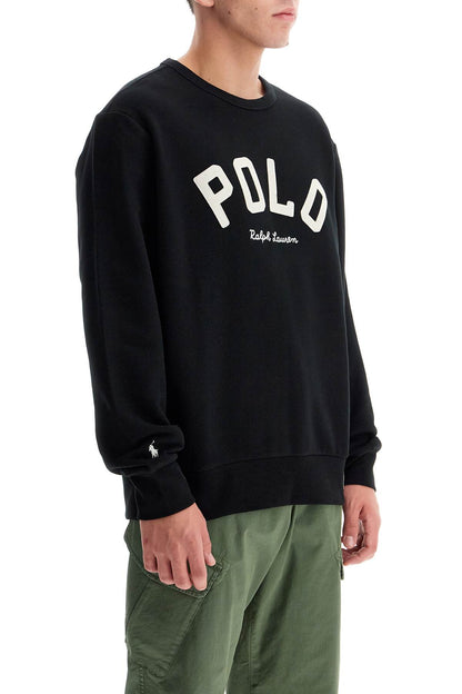 Crewneck Sweatshirt With Logo  - Black