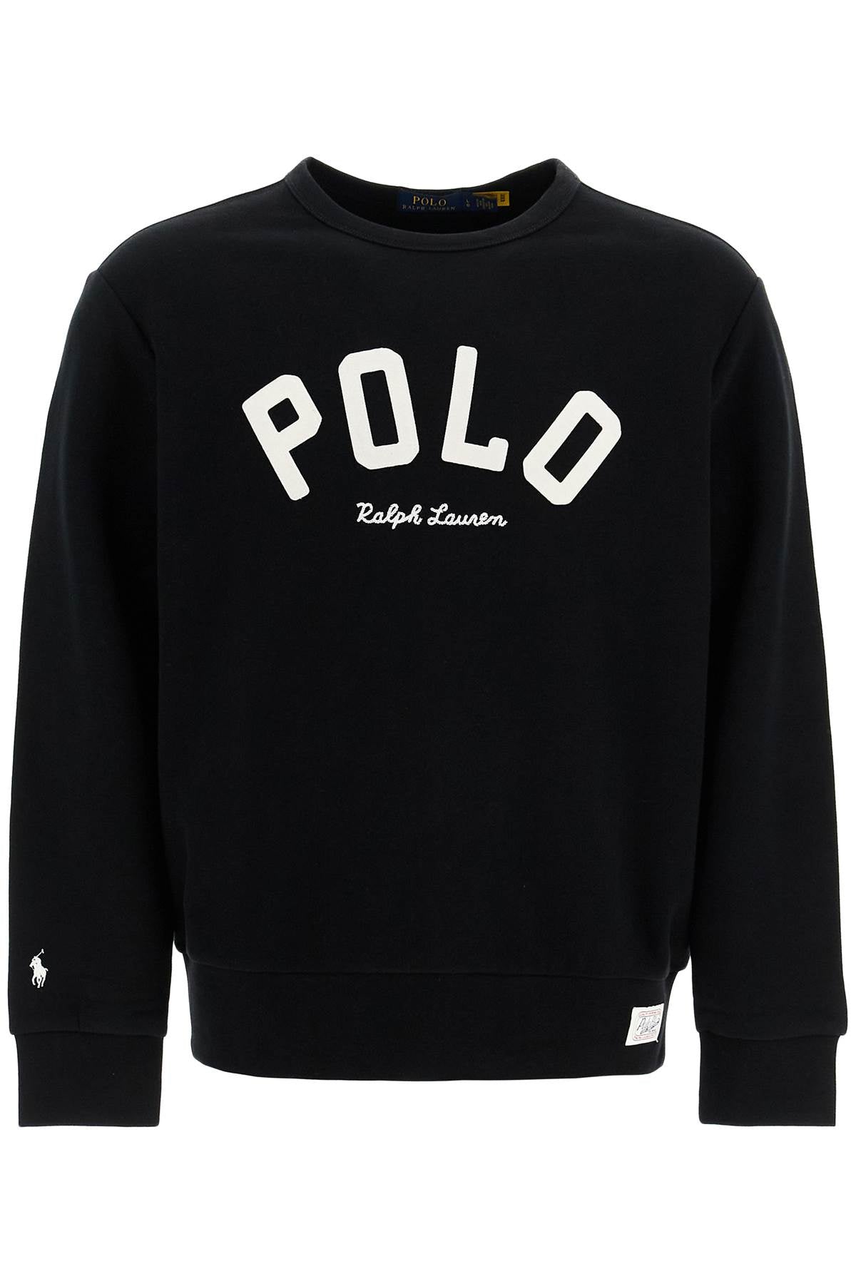 Crewneck Sweatshirt With Logo  - Black