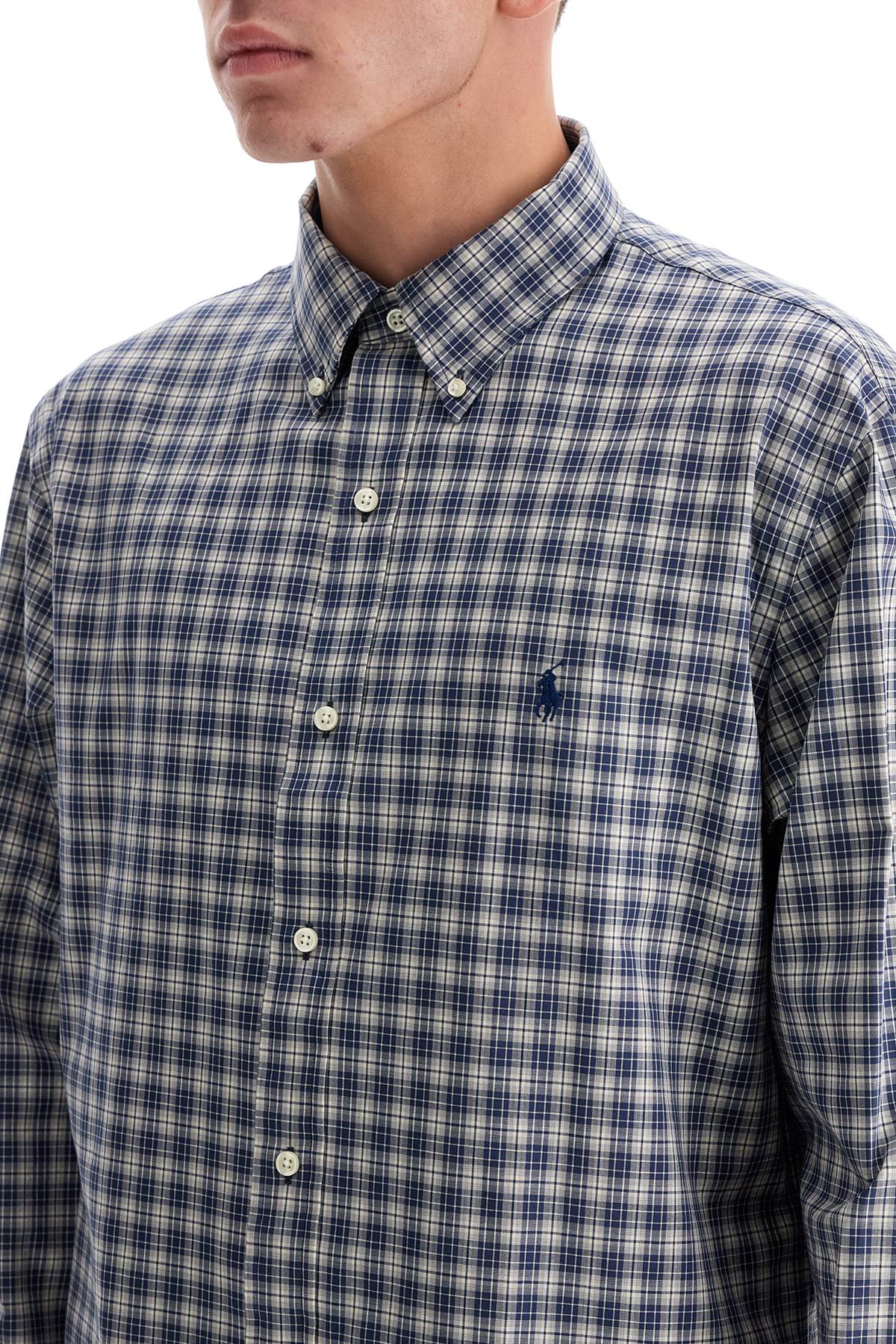 Custom Fit Cotton Stretch Shirt  - Blue