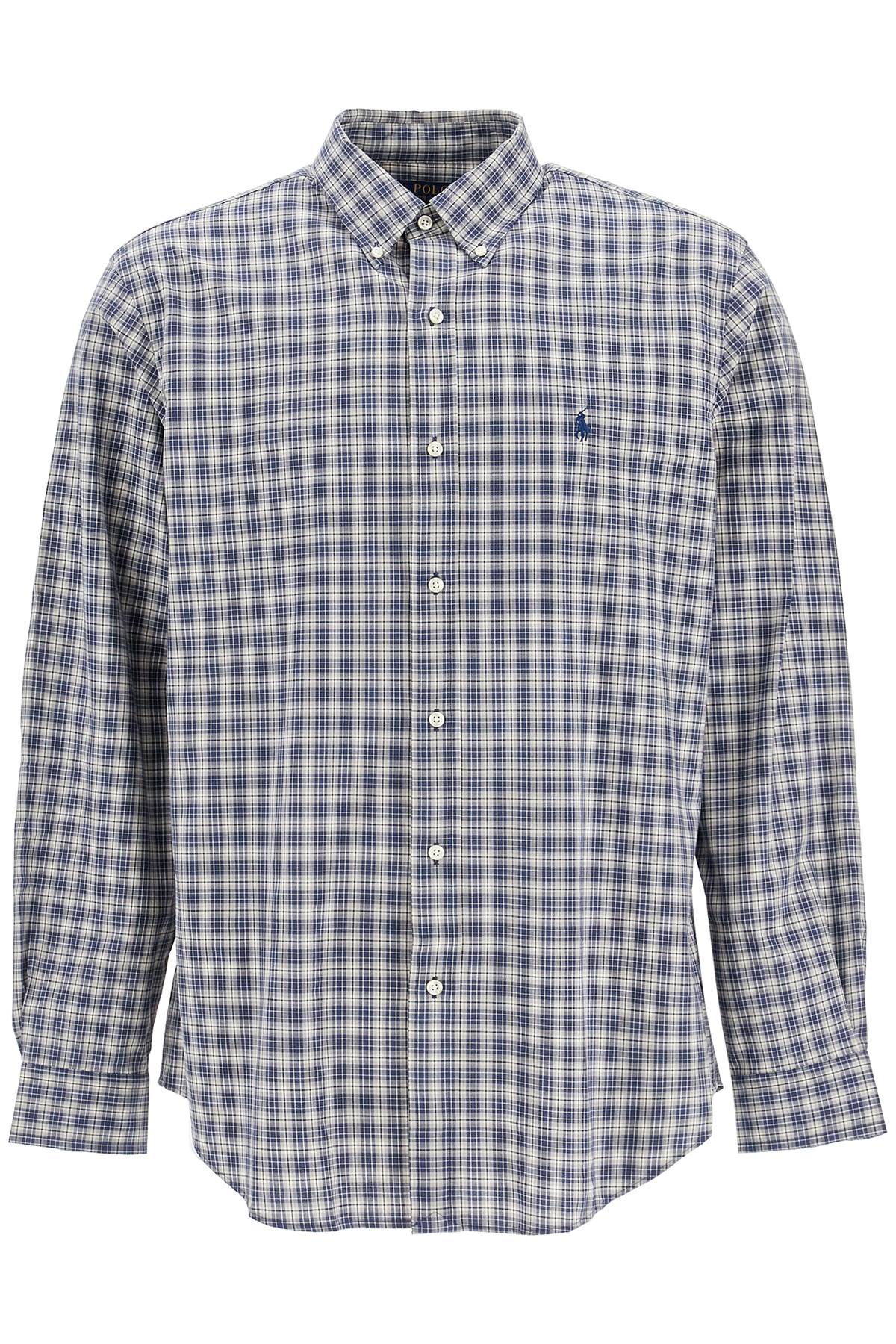 Custom Fit Cotton Stretch Shirt  - Blue