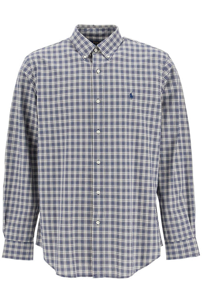 Custom Fit Cotton Stretch Shirt  - Blue