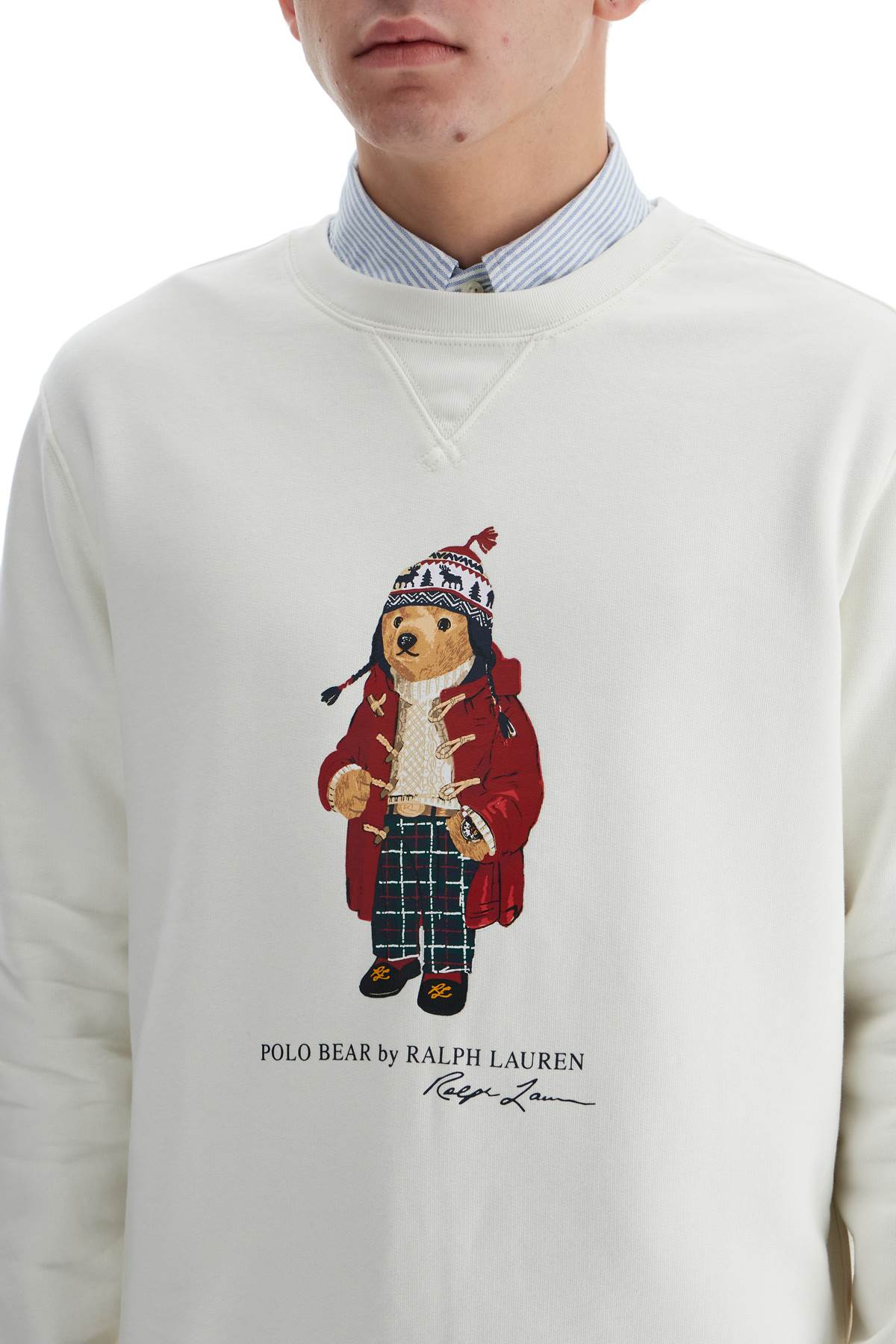 Polo Bear Crewneck Sweat  - White