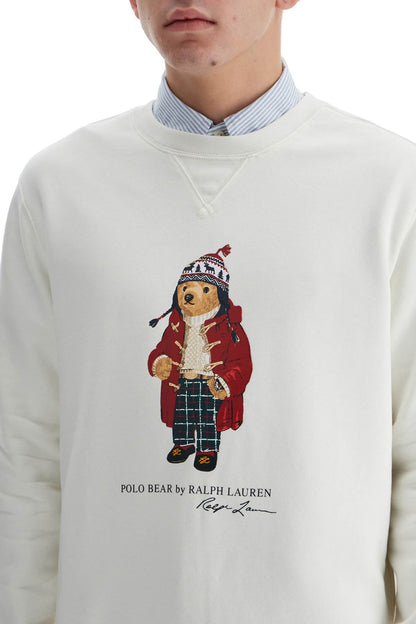 Polo Bear Crewneck Sweat  - White