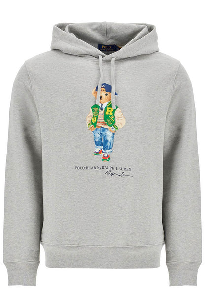 Polo Bear Hooded Sweatshirt  - Grey