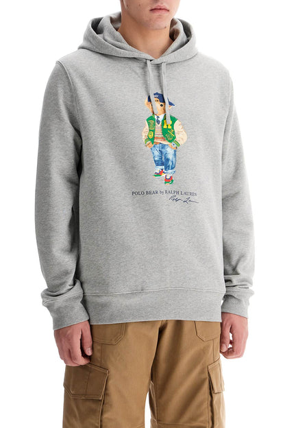 Polo Bear Hooded Sweatshirt  - Grey