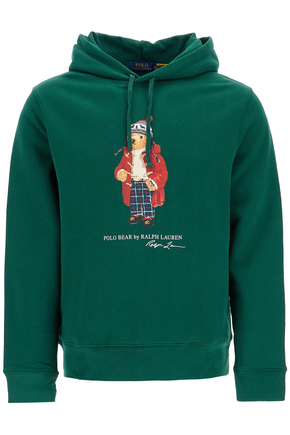 Polo Bear Hooded Sweatshirt  - Green