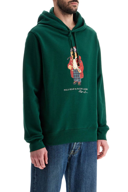 Polo Bear Hooded Sweatshirt  - Green