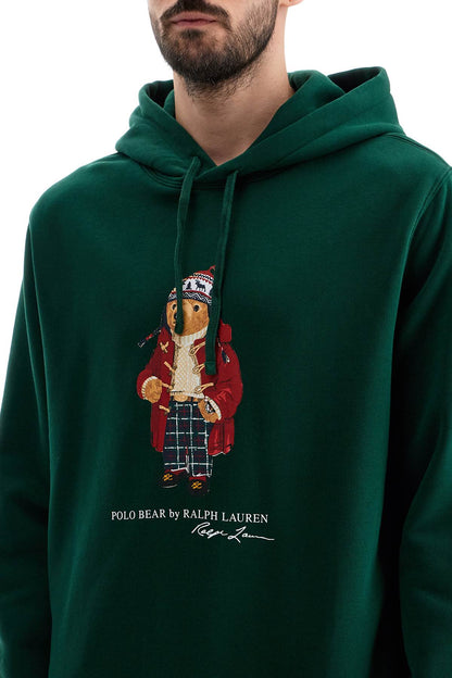 Polo Bear Hooded Sweatshirt  - Green