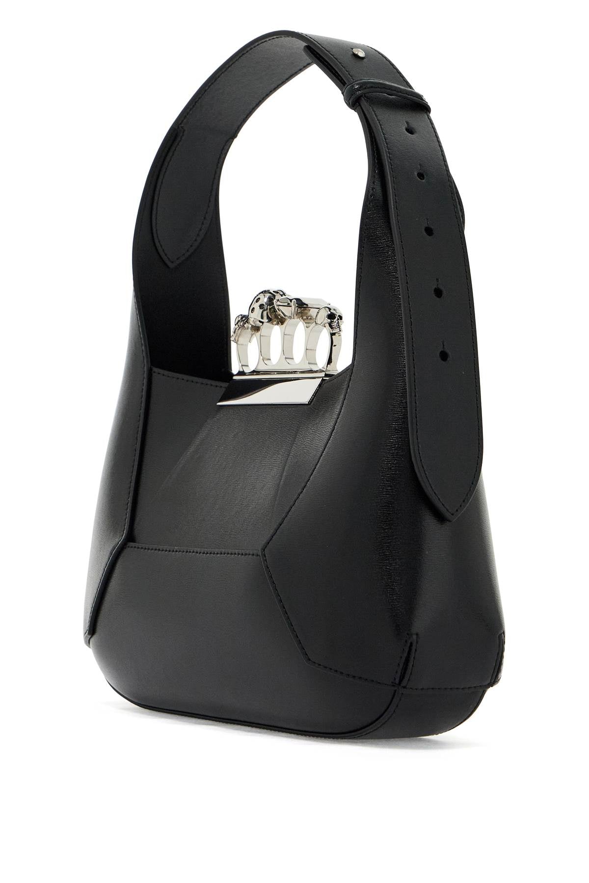 The Jewelled Hobo Bag  - Nero