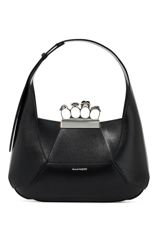 The Jewelled Hobo Bag  - Nero