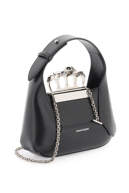 The Jewelled Hobo Mini Bag  - Black