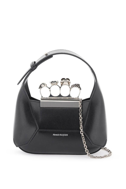 The Jewelled Hobo Mini Bag  - Black