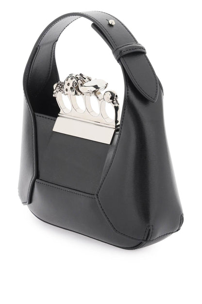 The Jewelled Hobo Mini Bag  - Black