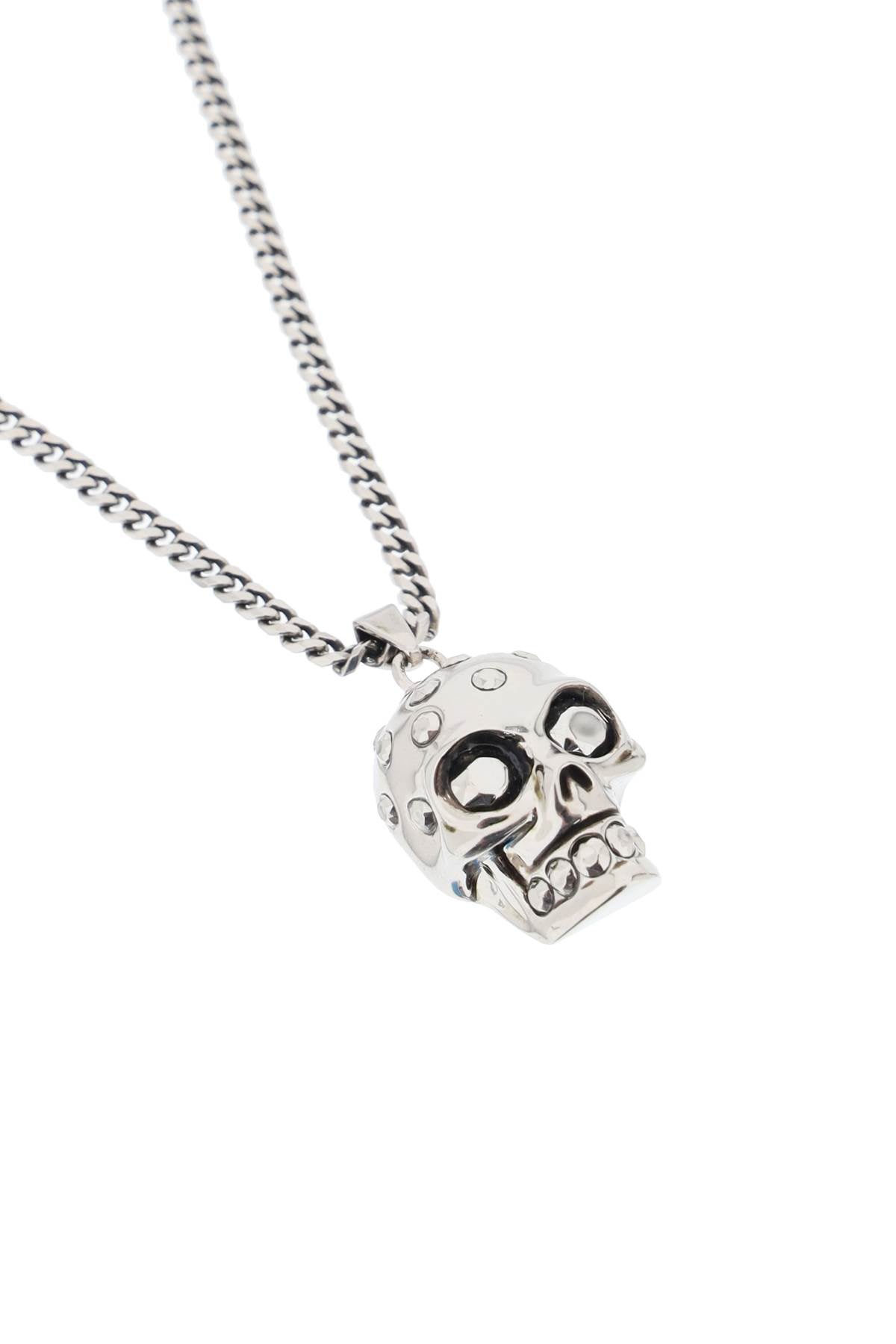 Skull Knuckle Necklace  - Silver