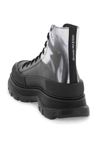 Solarized Flower Tread Slick Boots  - Bianco