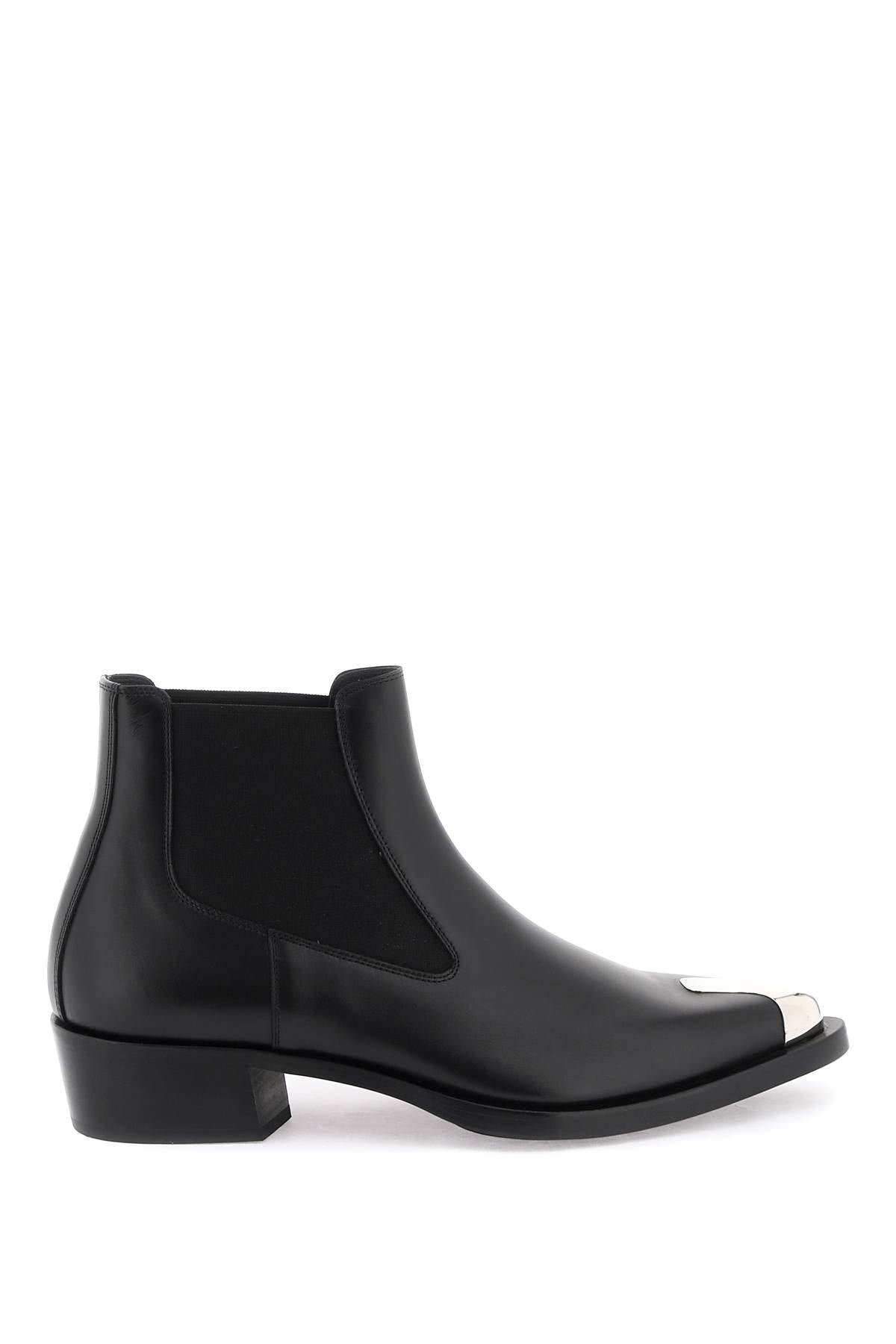 'punk' Chelsea Ankle Boots  - Nero