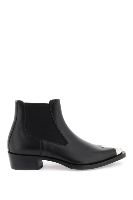 'punk' Chelsea Ankle Boots  - Nero