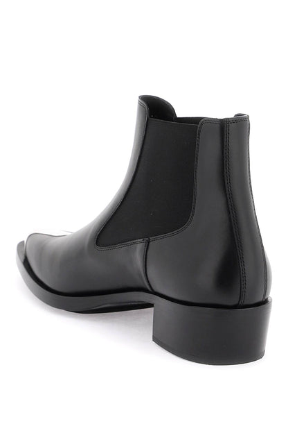 'punk' Chelsea Ankle Boots  - Nero