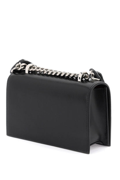 Mini 'jewelled Satchel' Bag  - Nero