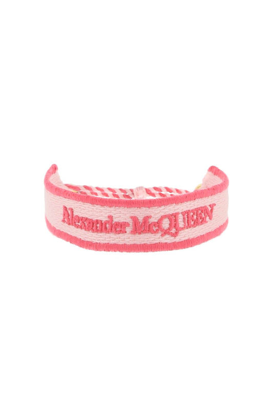 Embroidered Bracelet  - Rosa