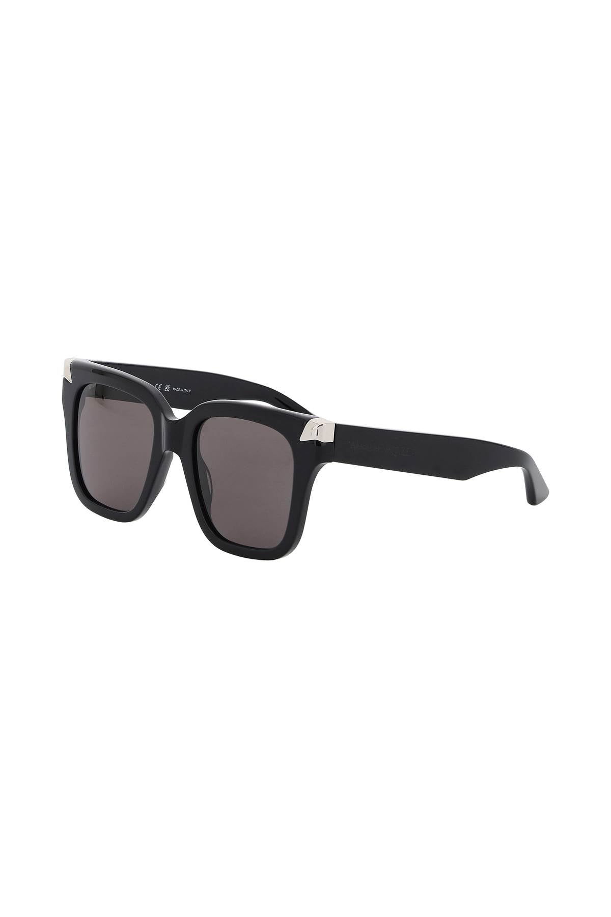 "punk Oversized Sunglasses"  - Black