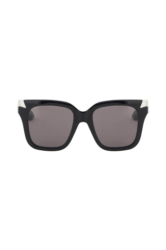 "punk Oversized Sunglasses"  - Black