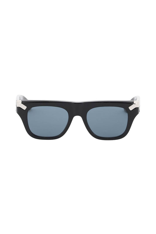 Punk Rivet Mask Sunglasses  - Black