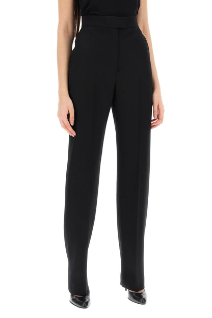 Tailored Cigarette Pants  - Black