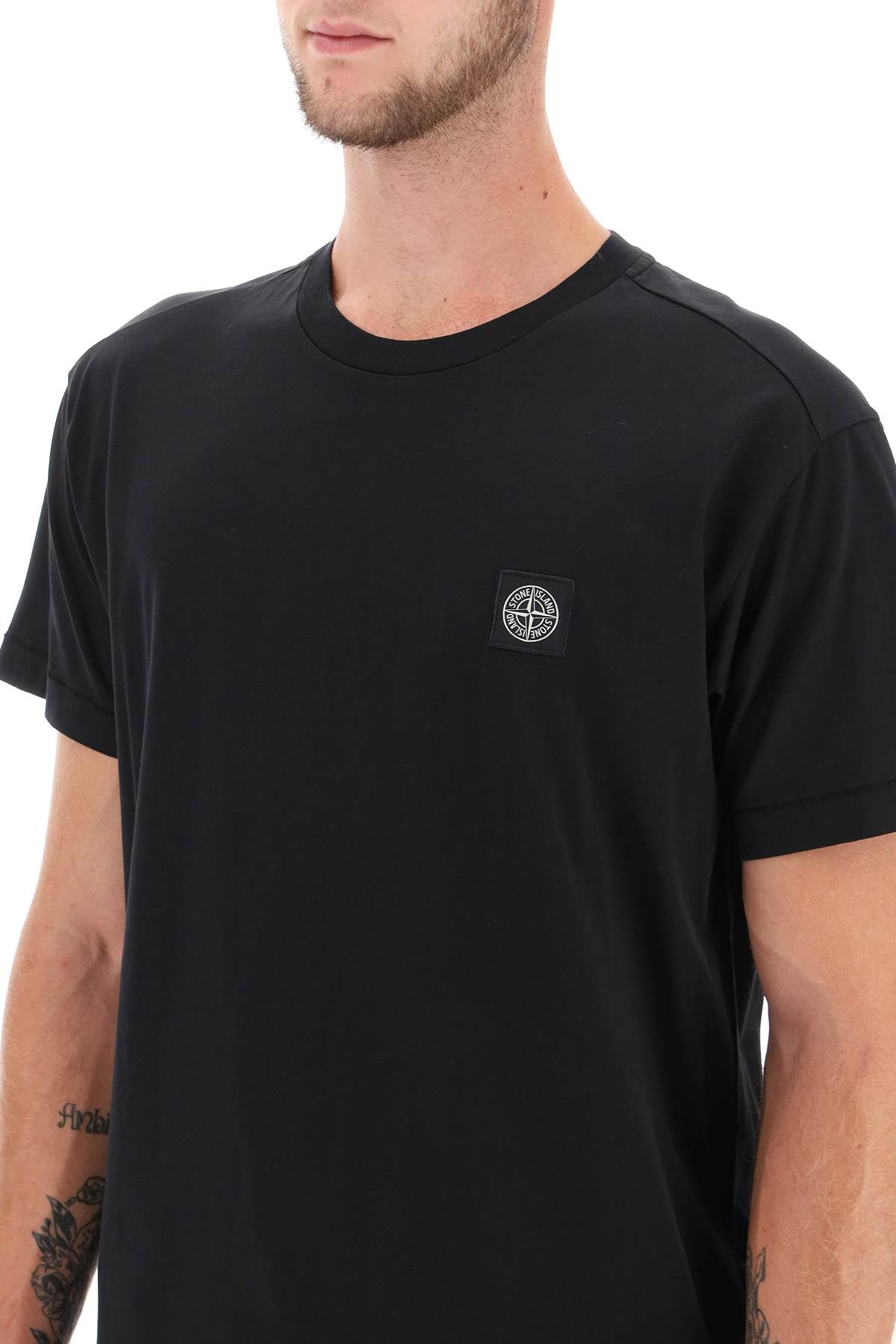 Logo Patch T-shirt  - Black