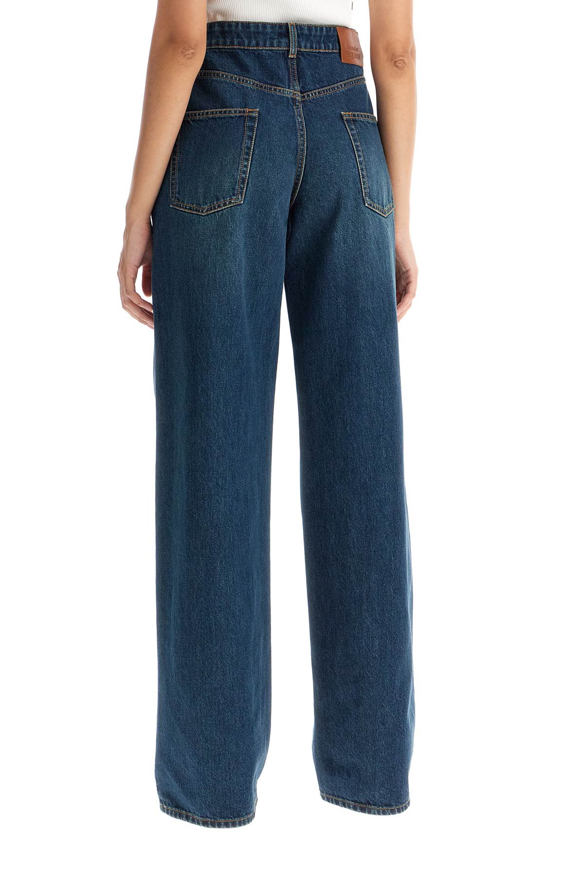 Wide Leg Jeans  - Blue