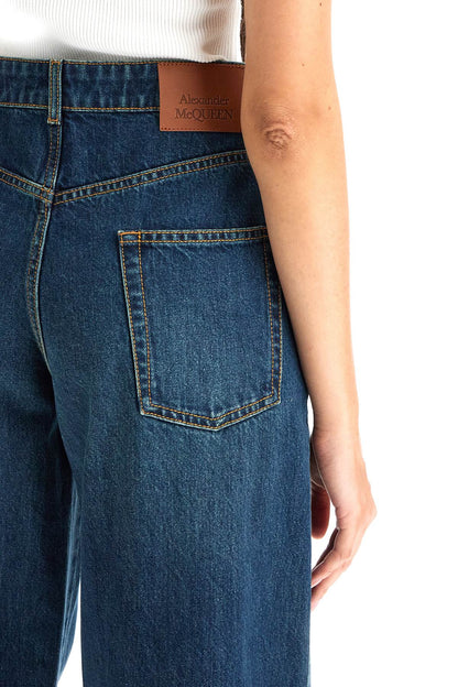 Wide Leg Jeans  - Blue