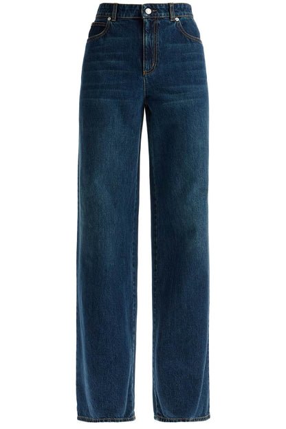 Wide Leg Jeans  - Blue