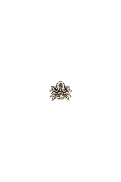 Antique Silver Spider Ring In  - Silver