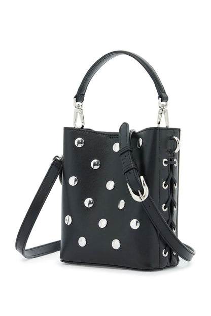 Mini Bucket Bag Frayme With Studs  - Black