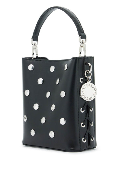 Mini Bucket Bag Frayme With Studs  - Black