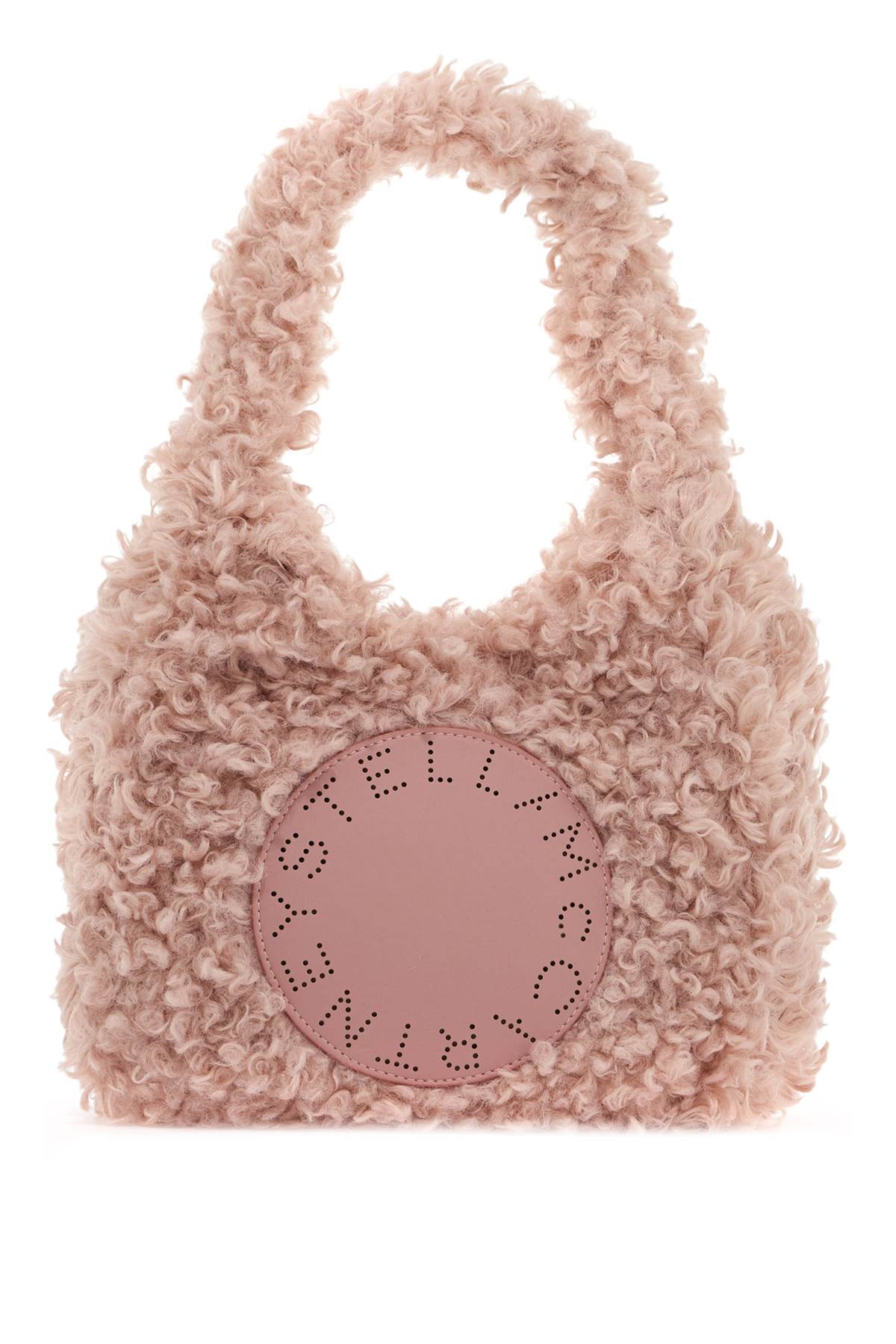 Small Soft Teddy Hobo Tote Bag.  - Rosa