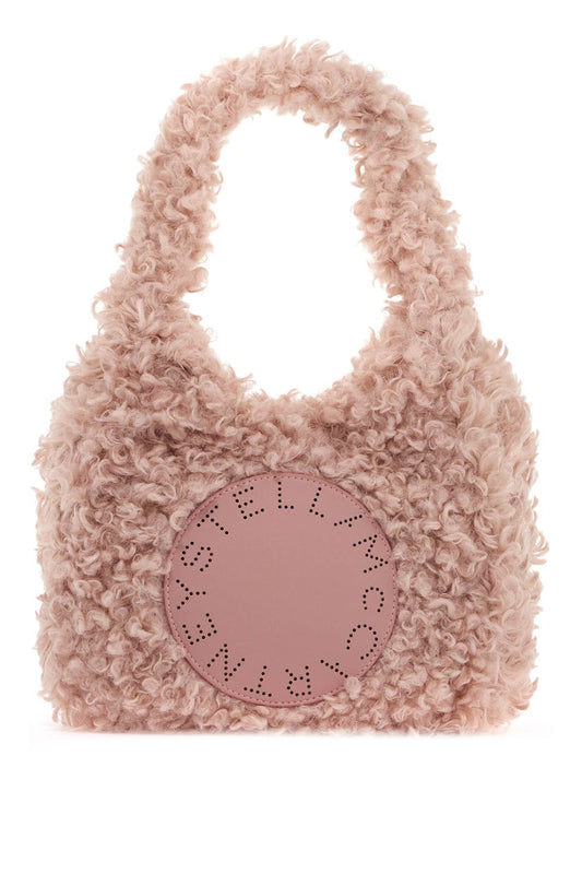 Small Soft Teddy Hobo Tote Bag.  - Rosa