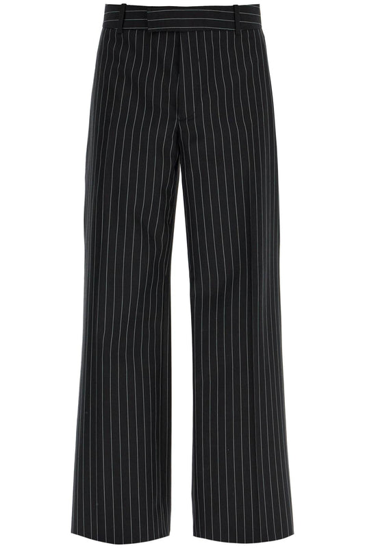 Low-waisted Pinstripe  - Black