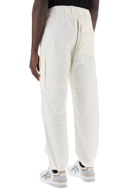 Organic Cotton Ghost Piece Cargo Pants.  - White