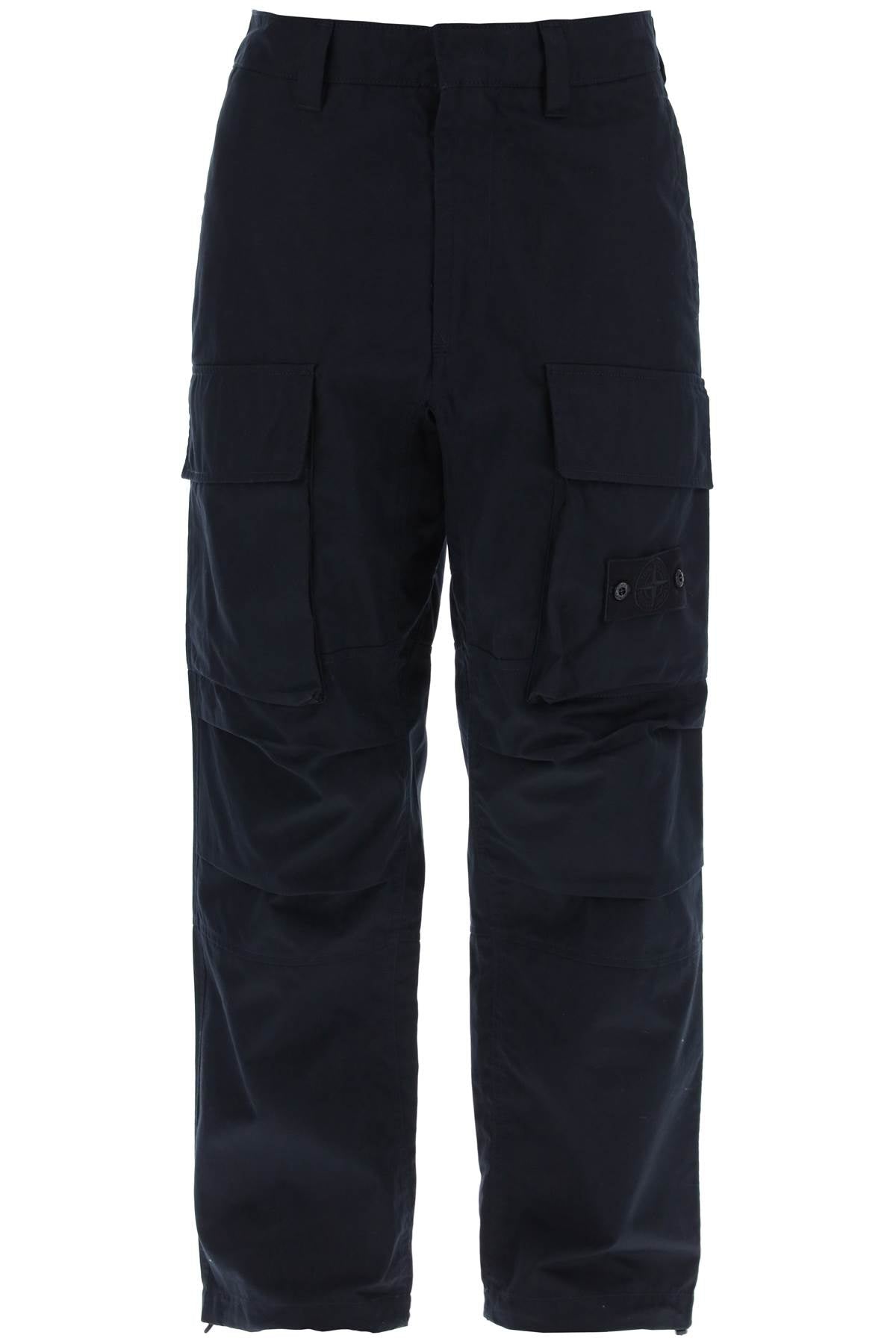 Organic Cotton Ghost Piece Cargo Pants.  - Blu